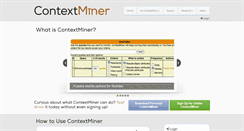 Desktop Screenshot of contextminer.org